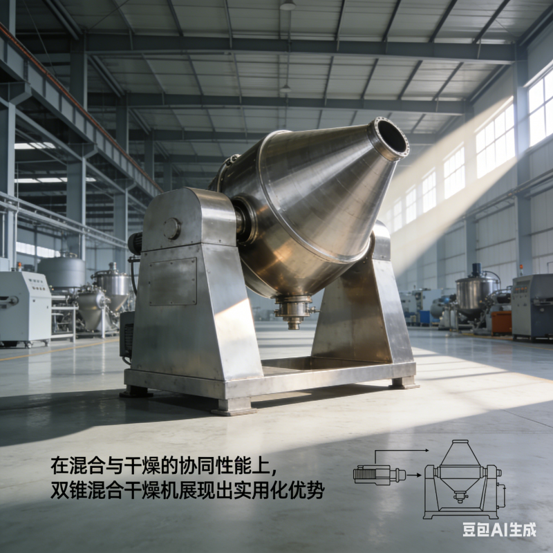 热敏物料低温加工，250kg 容量双锥混合干燥机适用吗？(3)